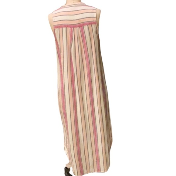 Splendid Linen Button Front Midi Dress NEW - Picture 3 of 9